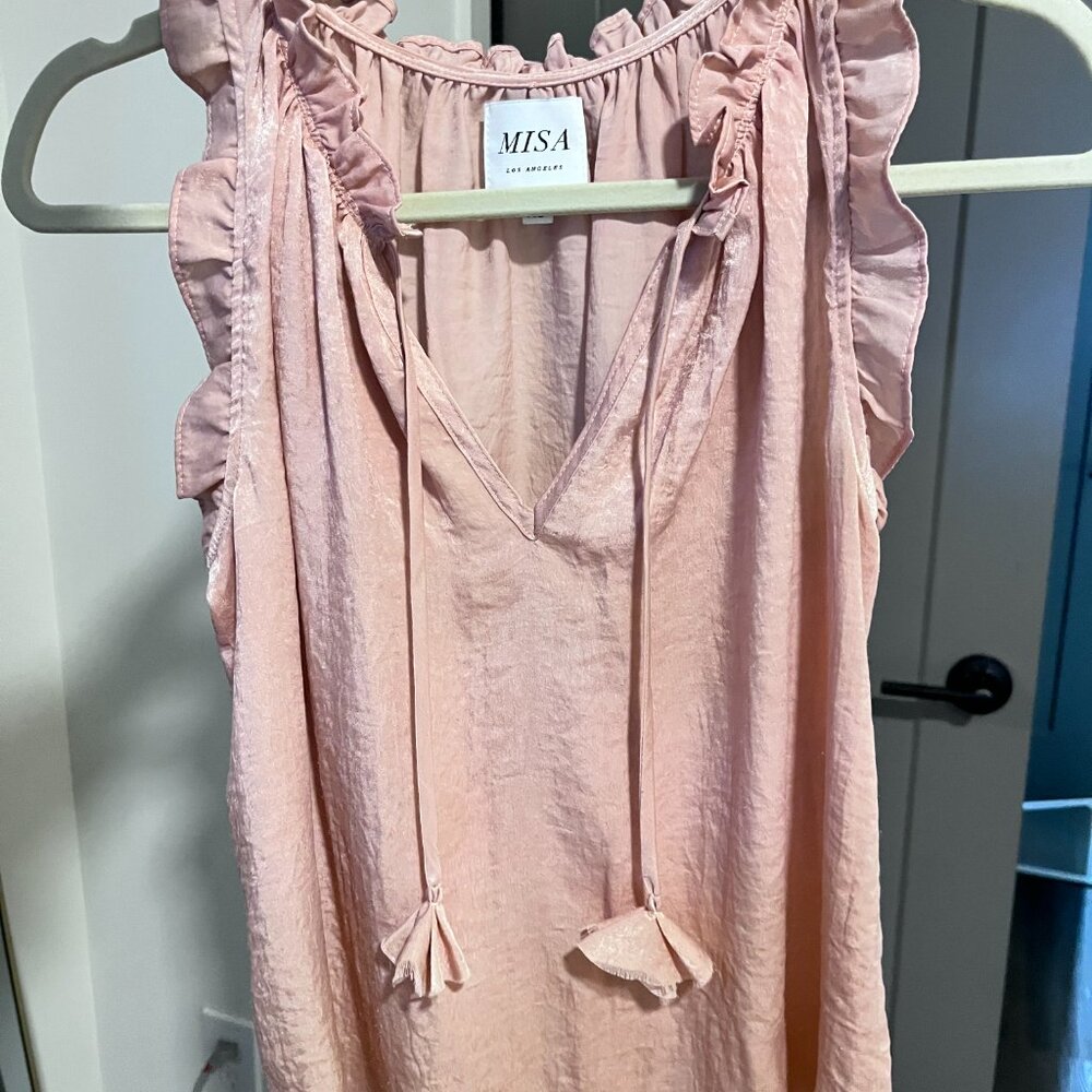 Misa Los Angeles Ruffle Tank Blouse